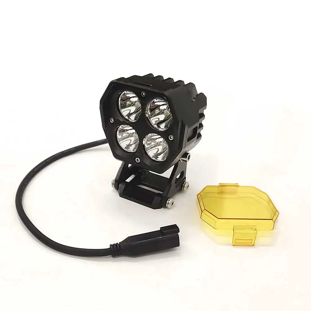 Hantu HT-G34 CNC-Fahrlicht aus Aluminium, 12 V, 24 V, LED-Pod, gelber Punktstrahl, 40 W, Off-Road-Stich für Auto