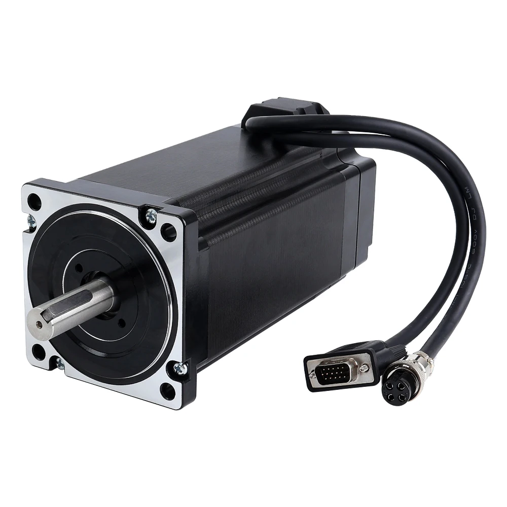 STEPPERONLINE 1 Axis Nema 34 12Nm Closed Loop Stappenmotor Kit Hybird Servo Driver CL86T 86 2 Fase Nema34 Stappenmotor