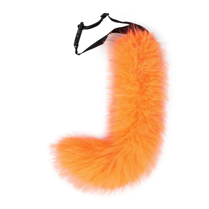 Japanese Style Faux Fox Tail Adjustable Belt Artificial Cat Tail Furry Tails Faux Fur Tail Cosplay Costume Props