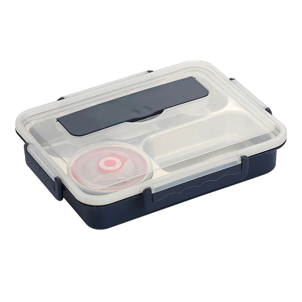 

Ланч-бокс из нержавеющей стали, герметичный футляр для еды, теплоизоляционный контейнер для хранения еды, коричневый, M