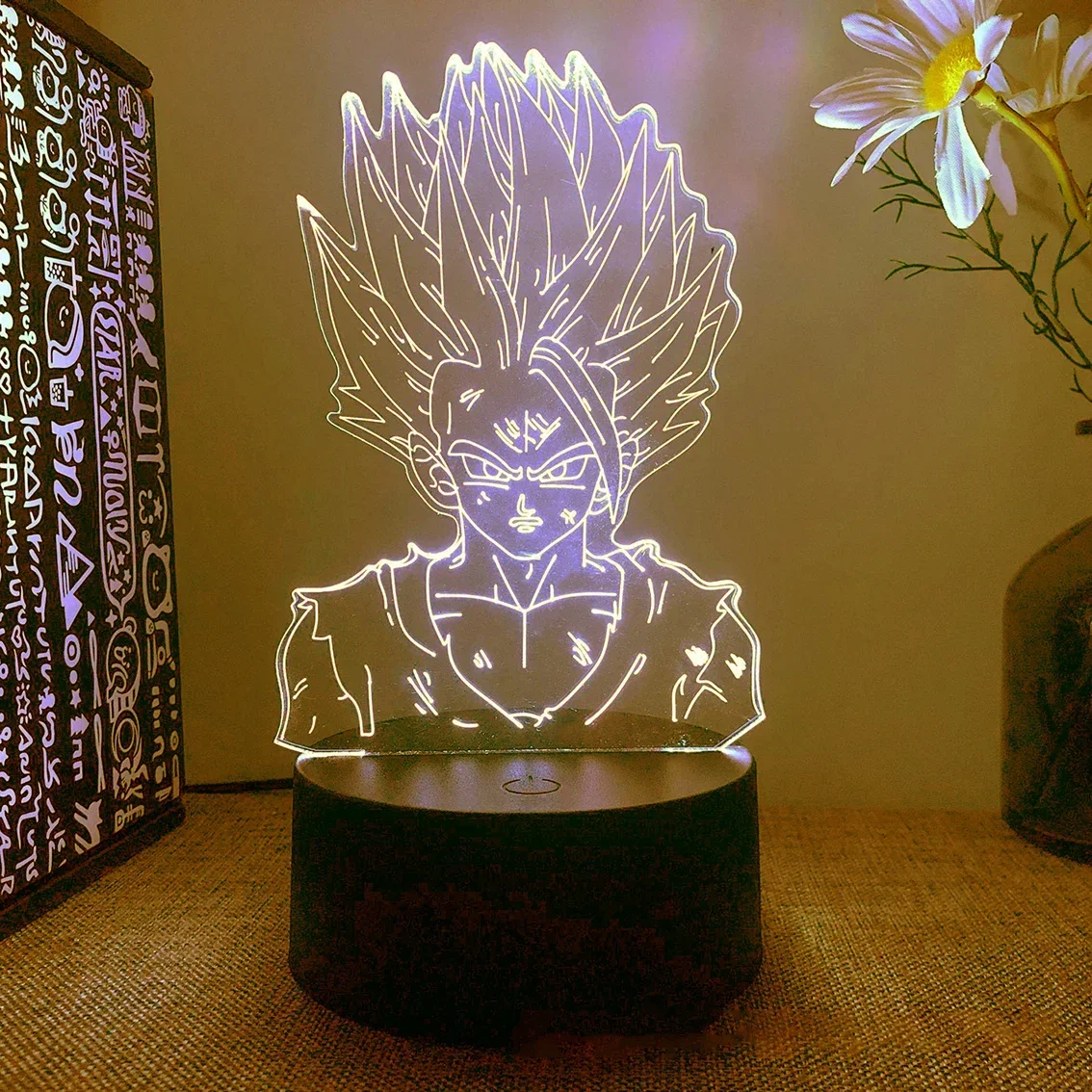 Dragon Ball Z Action Figures Night Light Manga DBZ Son Goku Bedroom Decor Anime Lamp Children Sh Figuarts Boyfriend Gift Toys