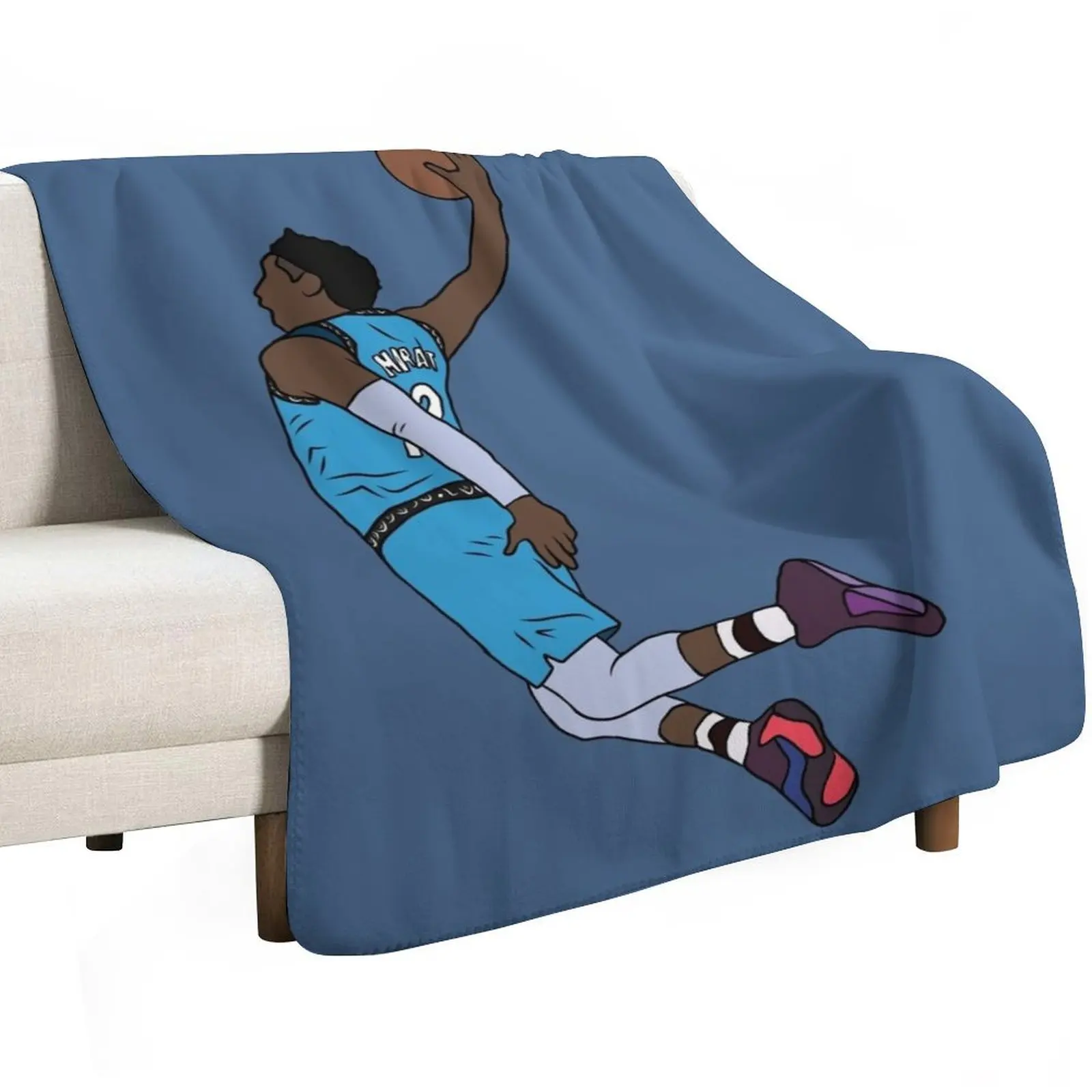 

Ja Morant Dunk Throw Blanket For Decorative Sofa blankets and throws wednesday Blankets