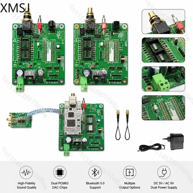 Coaxial Fiber Optic Receiver Board Immersion Gold PCB Circuit Module For Hi‑Fi Audio DIY Assembly Project Accessory