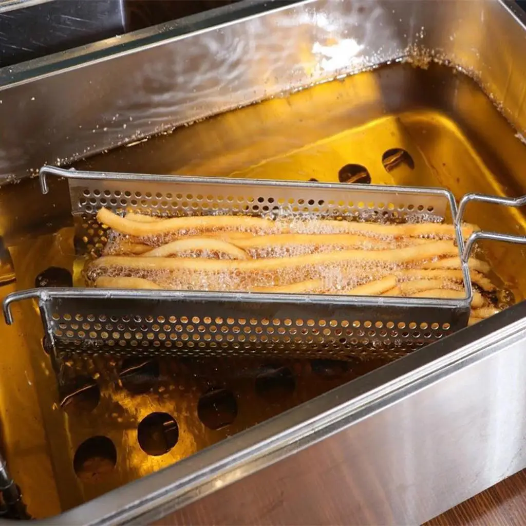 

304 Корзина для жарки картофеля фри, ситечко для приготовления курицы, серебро 304, 30 x см