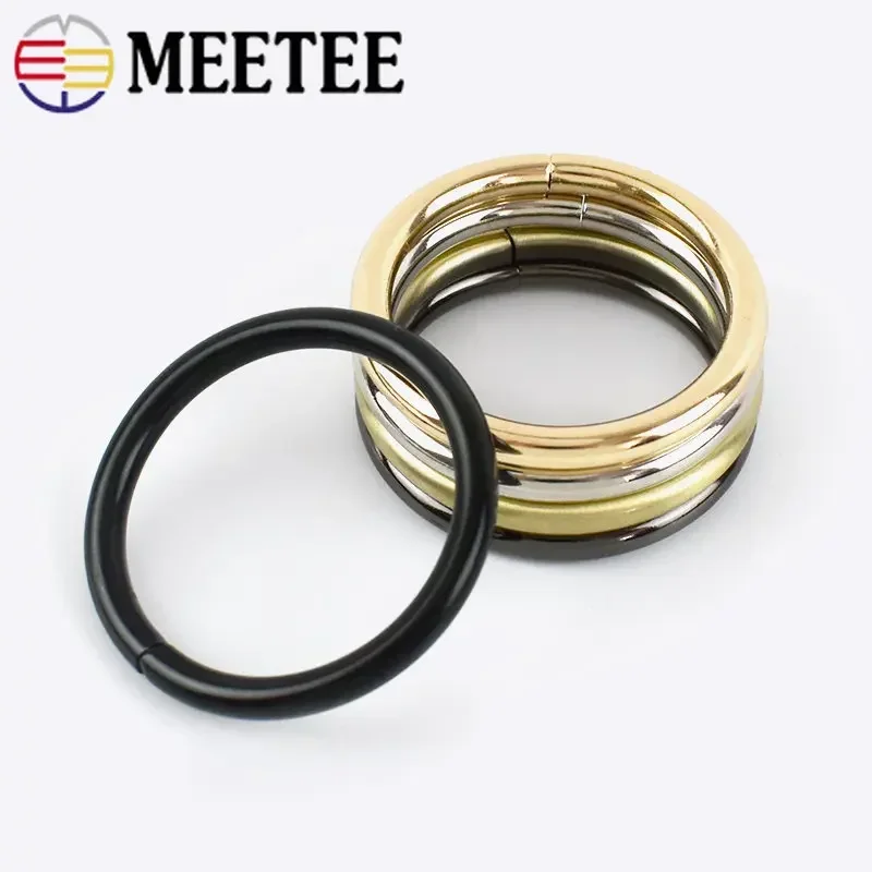 10Pcs Metal O Ring Buckles for Bag Strap Dog Collar Webbing Belt Buckle Clasp Handbag Chain Loops DIY Leather Craft Accessories