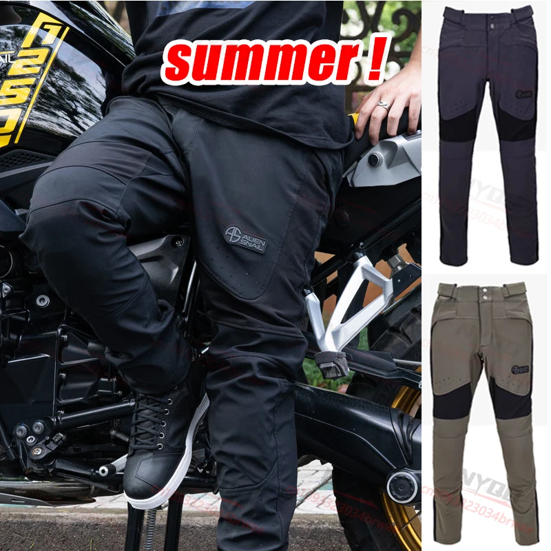 

Summer Motorcycle Pants Unisex Breathable Casual Biker Trousers Motorcycle CE2 Protective Gear Motorcycle Pants Men