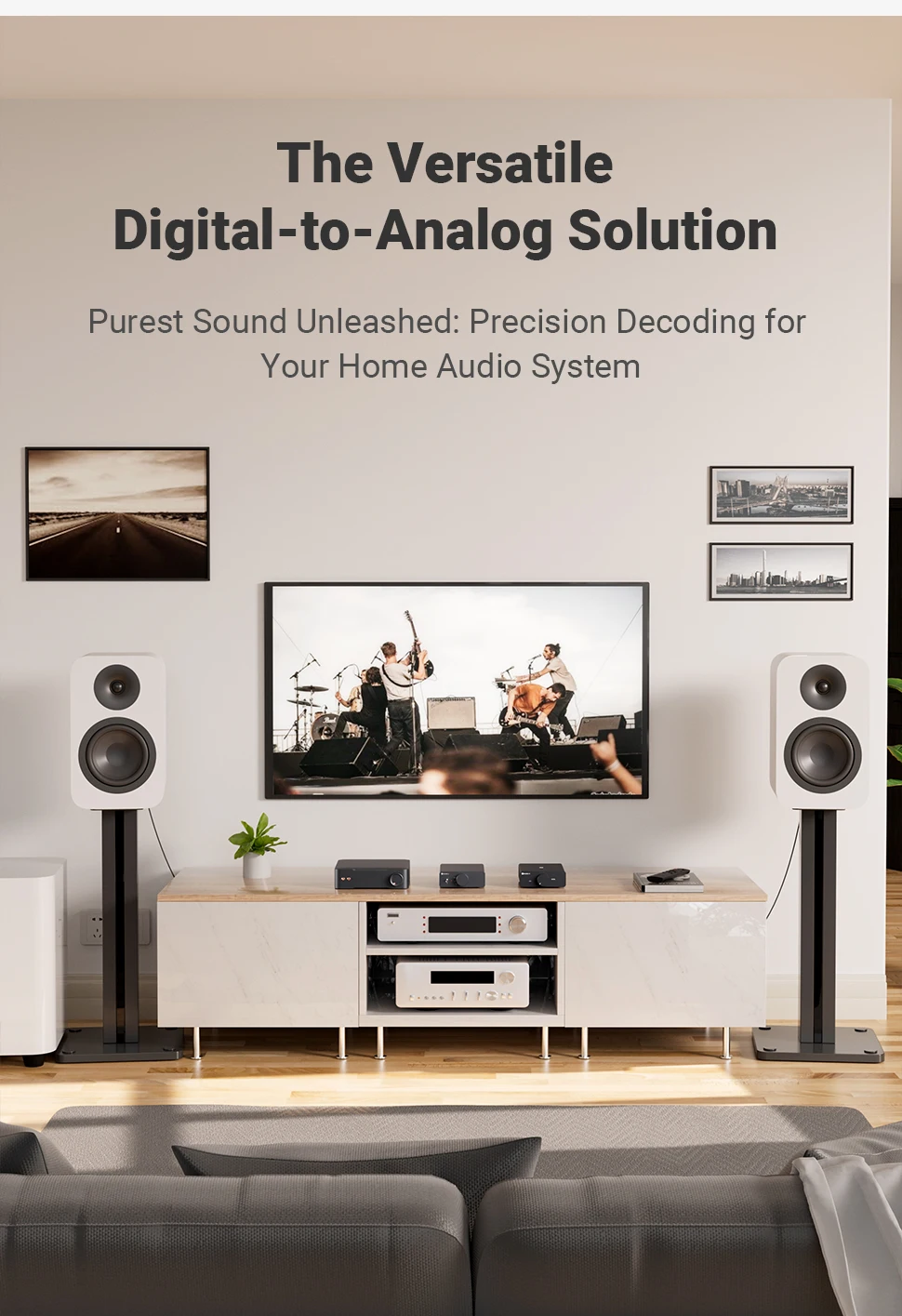 Fosi Audio Q6 Mini Desktop DAC AK4493S PCM 768kHz/32Bit DSD512 Hi-Fi DAC Für Stereo Verstärker Kopfhörer verstärker Dac Audio Konverter – Detail 4
