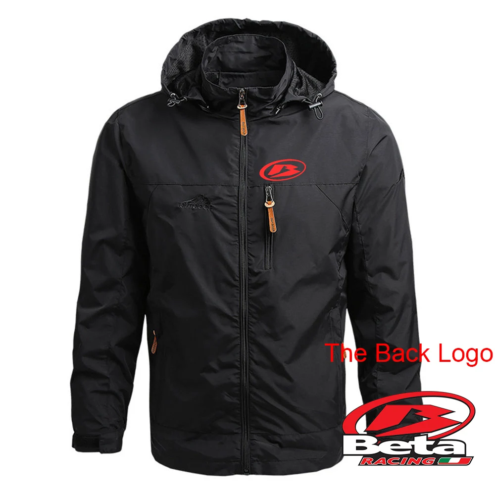 

Beta Racing Motocross Printed Men Windbreaker Jackets Outerwear Mens Winter Autumn Waterproof Flight Pilot Coat Hoodie Clothes