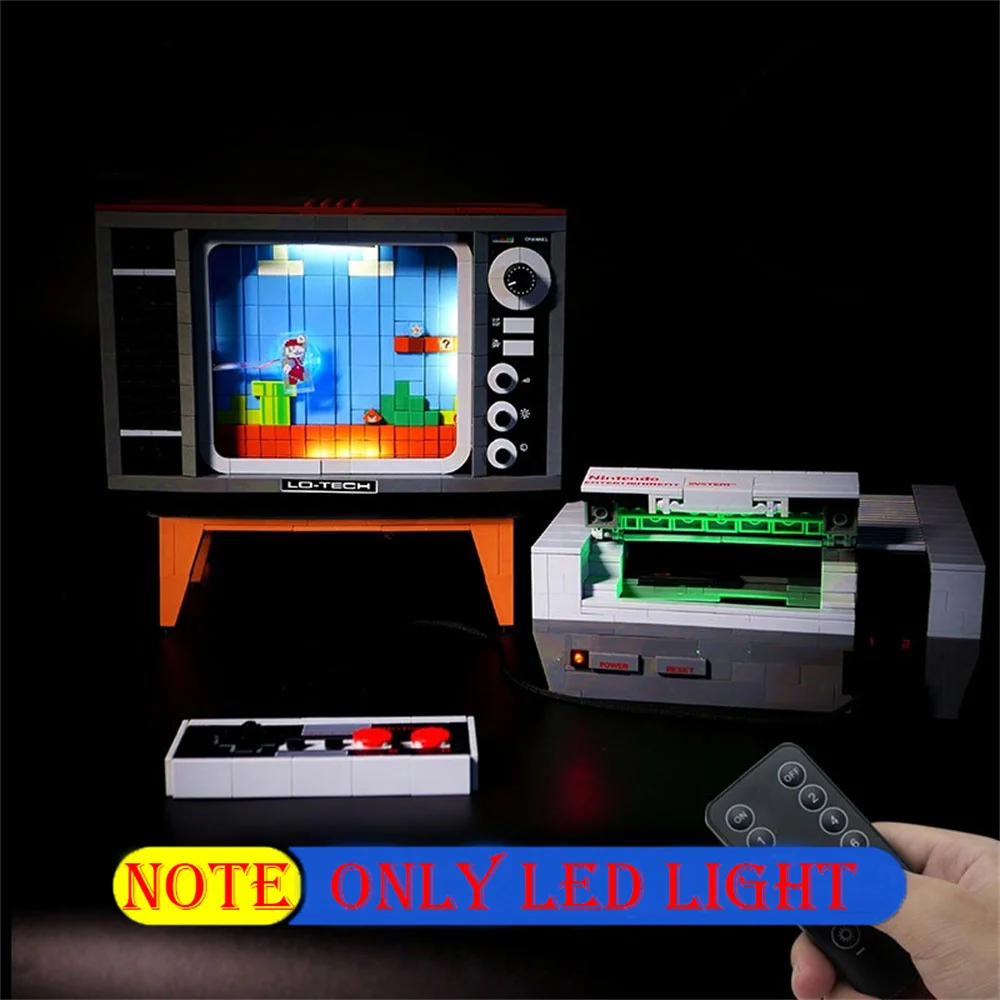 

Набор освещения для 71374 игр NES интеллектуальная развлекательная система не включает Строительные блоки (только светодиодный фотокомплект)