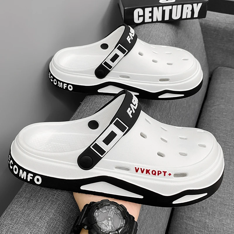 New Garden Shoes Summer Men Slippers Fashion Beach Women Sandals Men's Orginal Slides High Quality H...