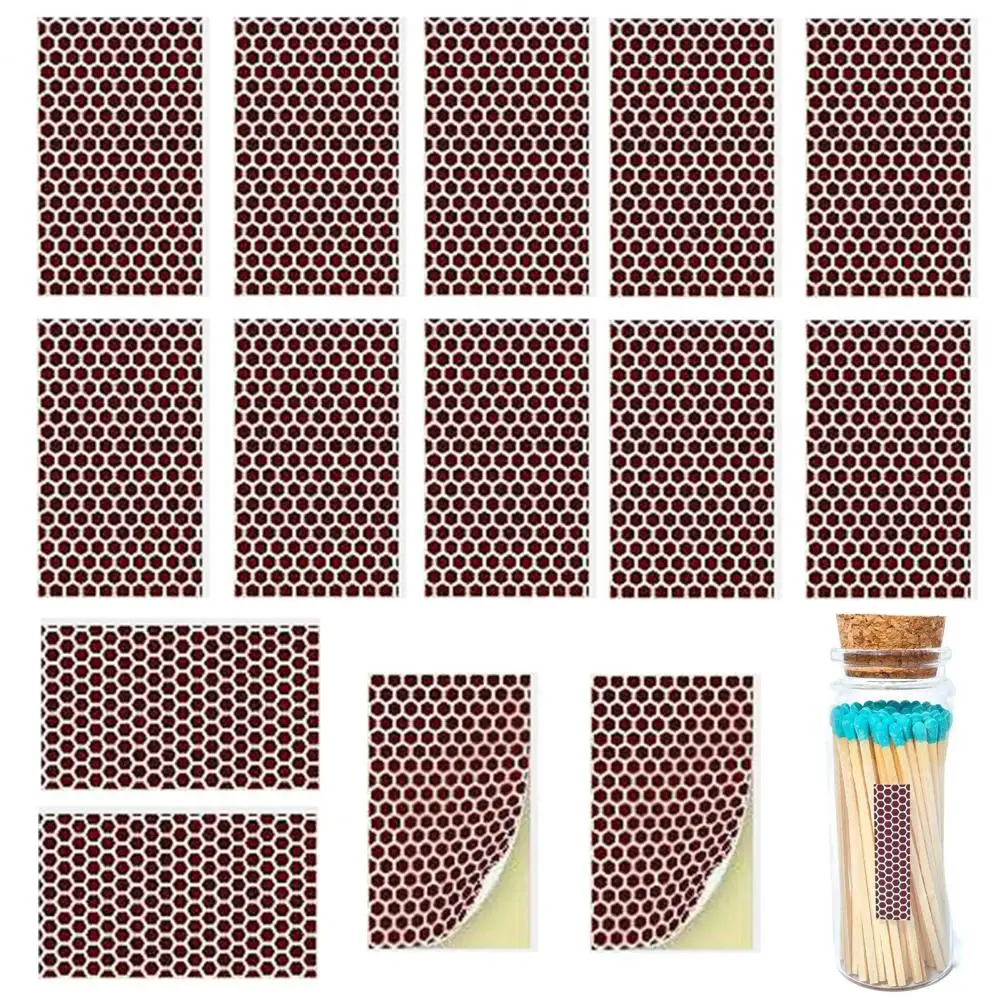 Match Phosphorus Paper Time-saving Self-adhesive Honeycomb Shape Pre-Cut Solid Match Striker Sheet Candle Accessories