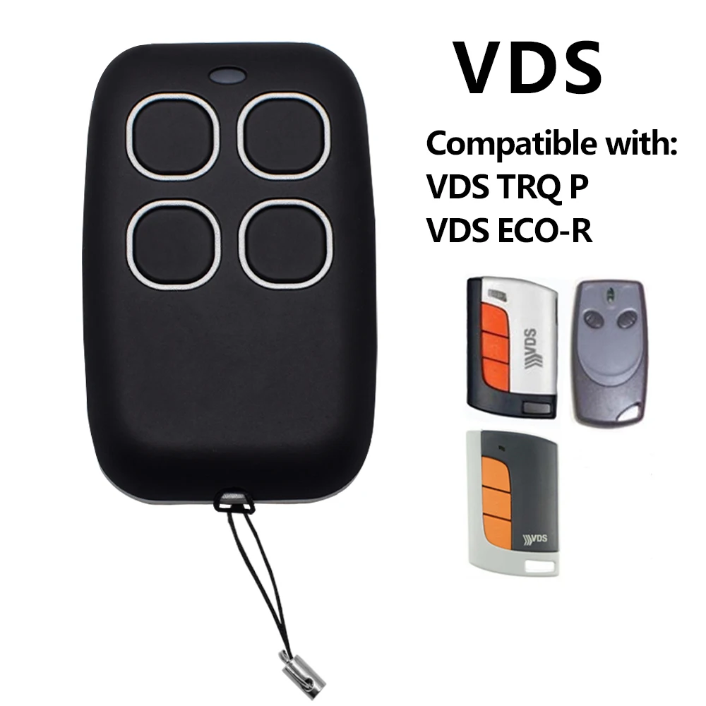 1/2PCS VDS ECO-R VDS TRQ P Controle Remoto para Porta de Garagem Clone 433.92mhz Comando de Controle de Portão