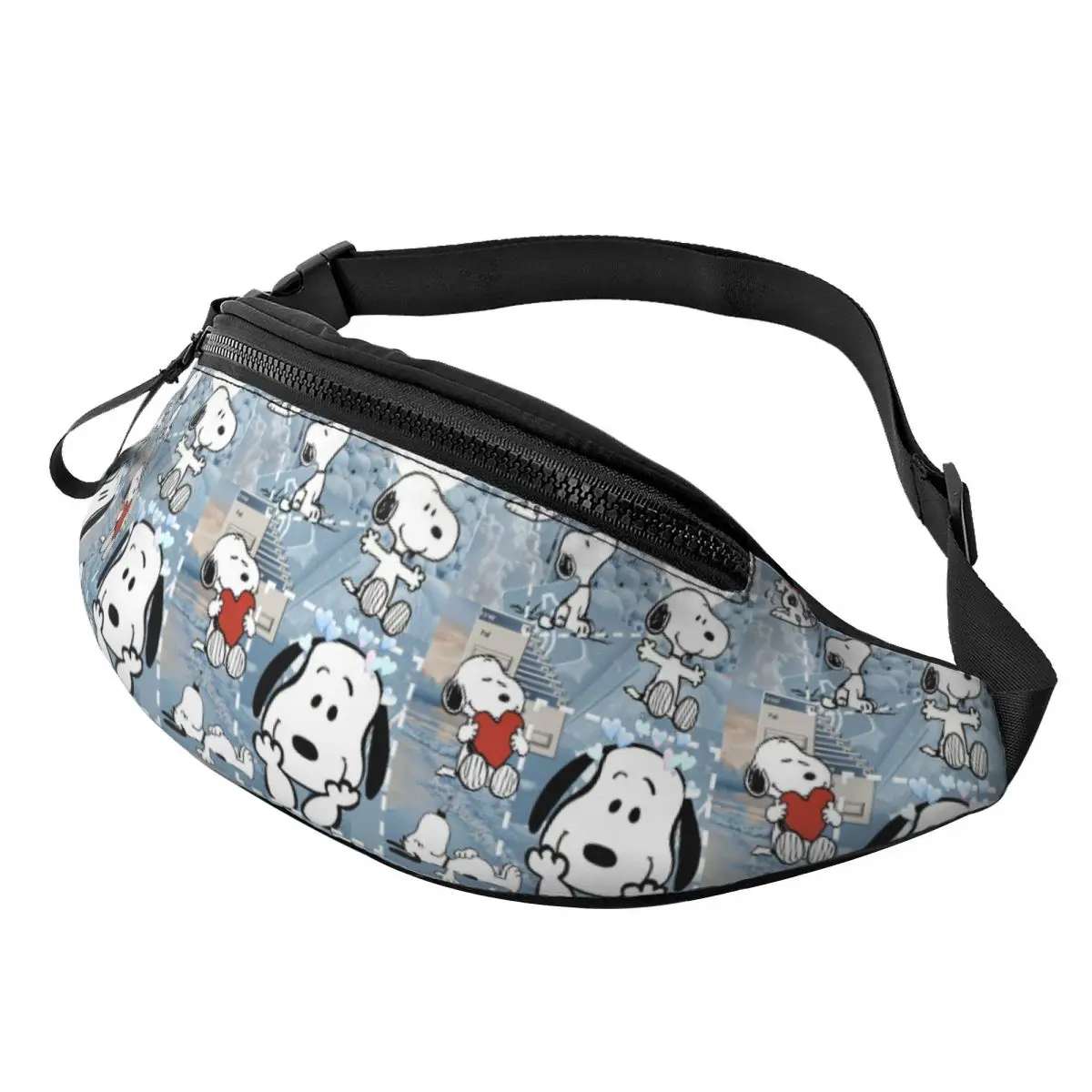 

Custom Wallpaper S-Snoopys Fanny Pack Men Women Crossbody Waist Bag for Travel Hiking Phone Money Pouch