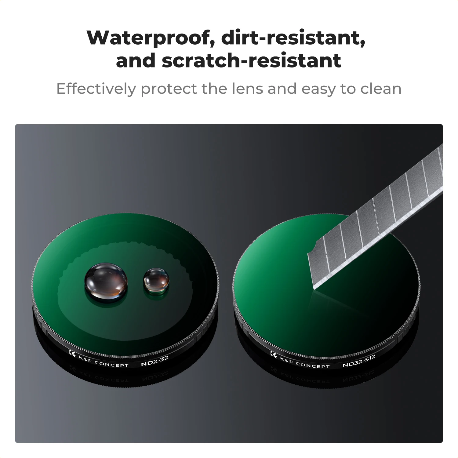 K&F CONCEPT Variable ND2-32 & ND32-512 Filter Kit for DJI Osmo Action 5 Pro 4 3 Snap-on Design No Need Remove Original Filter view 5