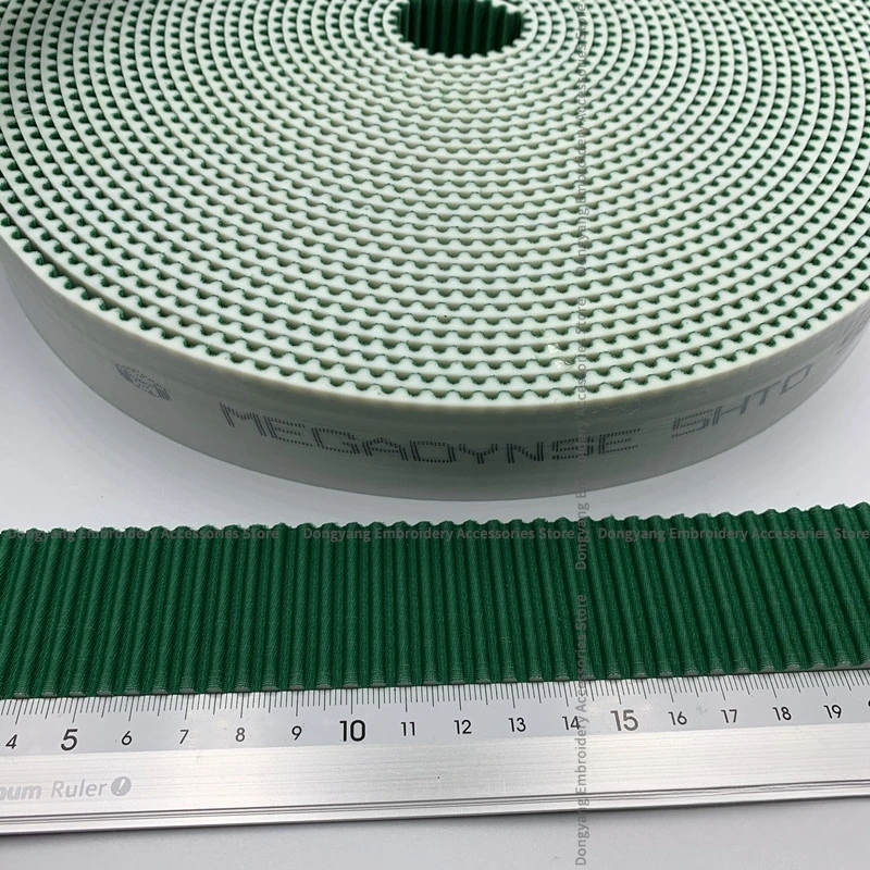 1M Embroidered Frame Belt Green Open Belt 5m Tooth Round Bud Taboret Belt 3cm 3.5cm 4cm 4.5cm 5cm Computer Embroidery Machine