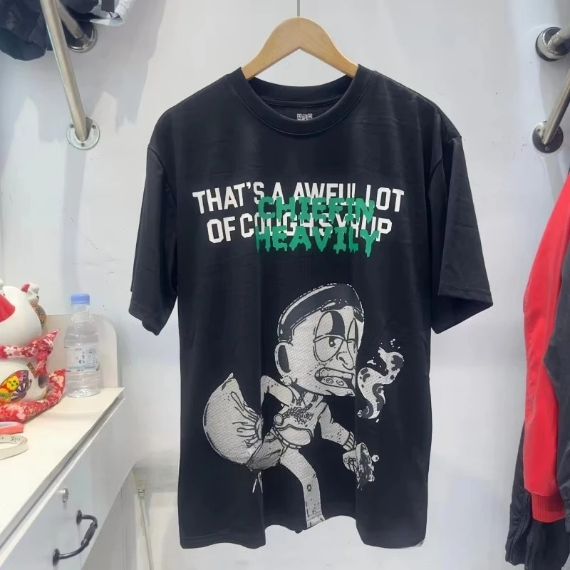 Camiseta con estampado de jarabe de la tos para hombre, pantalón corto informal cómodo de verano, Top Unisex de manga, ropa de calle de dibujos animados, That's A Awful Lot