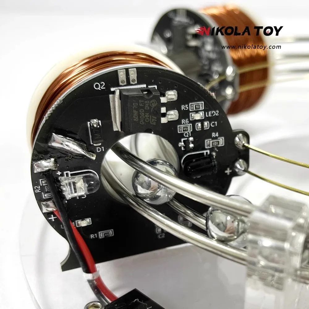 Electromagnetic coil accelerator 6 coil high-end high-tech creative desktop decoration friend boyfriend birthday gift