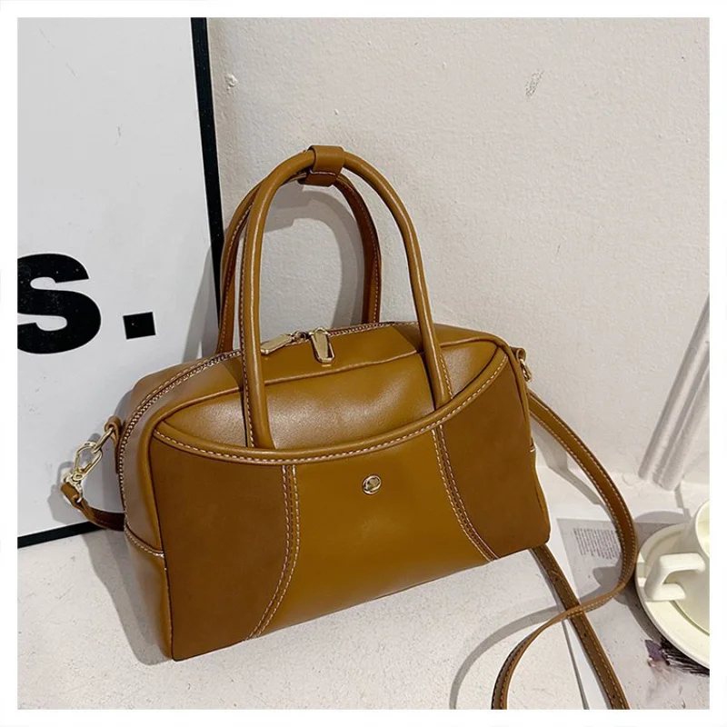 

Women's Handbag Made Of Dahlia-Patterned Leather Boasting High-End Paris Commuter Lasting Spacious Soft Modern Style​