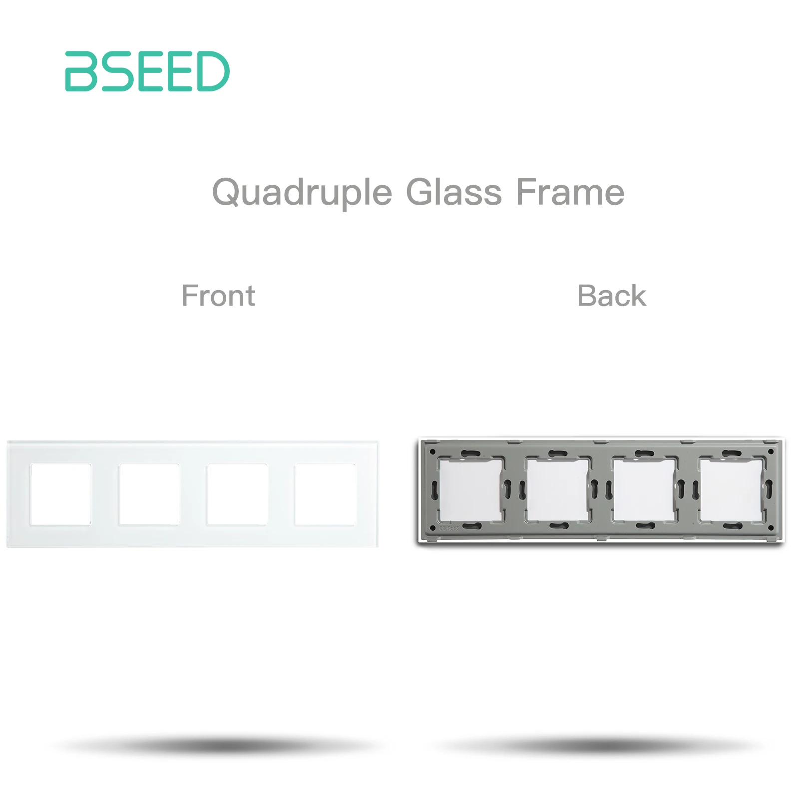 BSEED Zigbee Touch Schalter Funktion Teil Glas Panel Nur Smart Dimmer Vorhang Schalter DIY Teil Zigbee Buchse Teile Mit Neutral