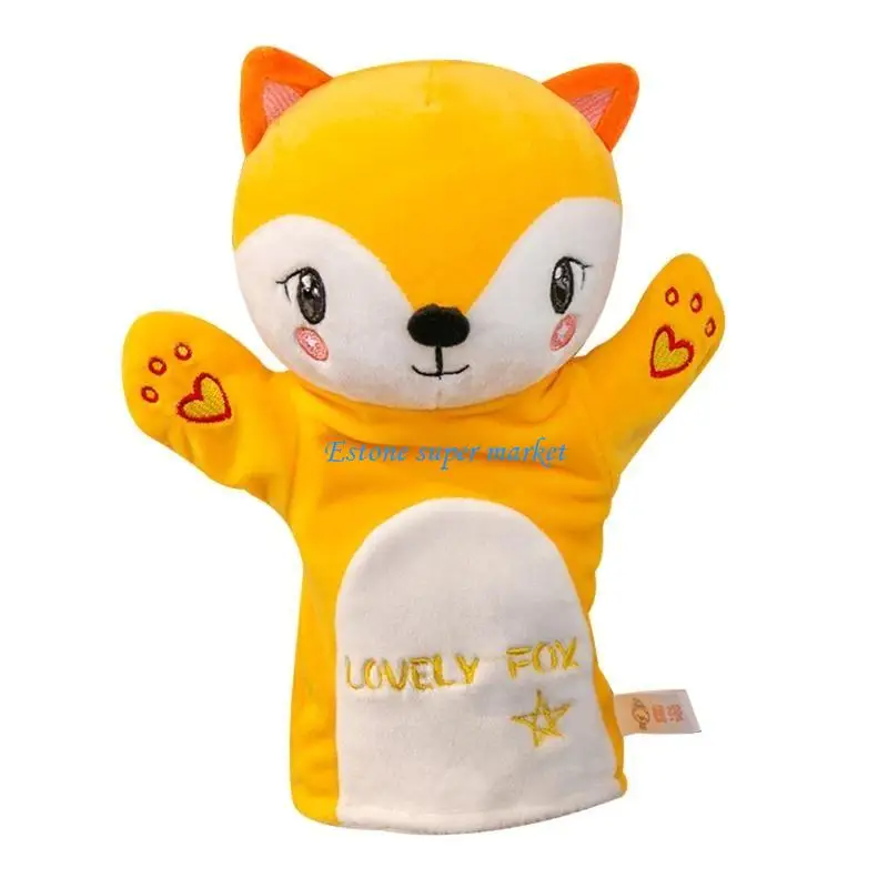 090b 11. para 81 Lindos niños títeres títeres pelos peluche para contar historia para muñecas interacción regalo