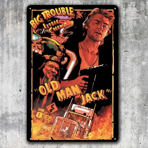 Big Trouble In Little China Movie Metal Poster - Collectable Tin Sign 20x30cm