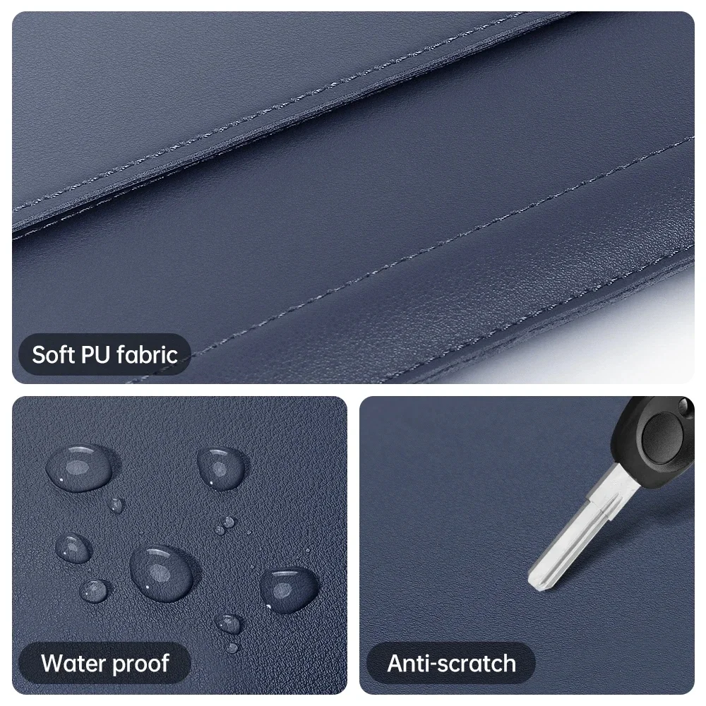 Etui na laptopa ze skóry PU do Macbook Air Pro 12 13 14 15 15.4 15.6 cala, pokrowiec na notebooka Dell HP ASUS — zdjęcie produktu 5