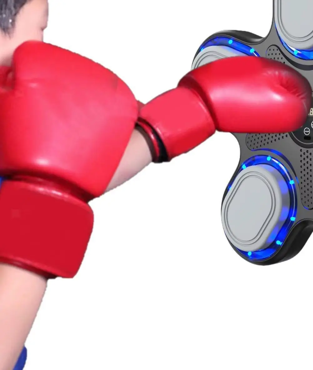 OEM Factory New Style Music Boxing Machine with Smart Target Punching Bag Custom PU Material Kids Boxing Music Trainer
