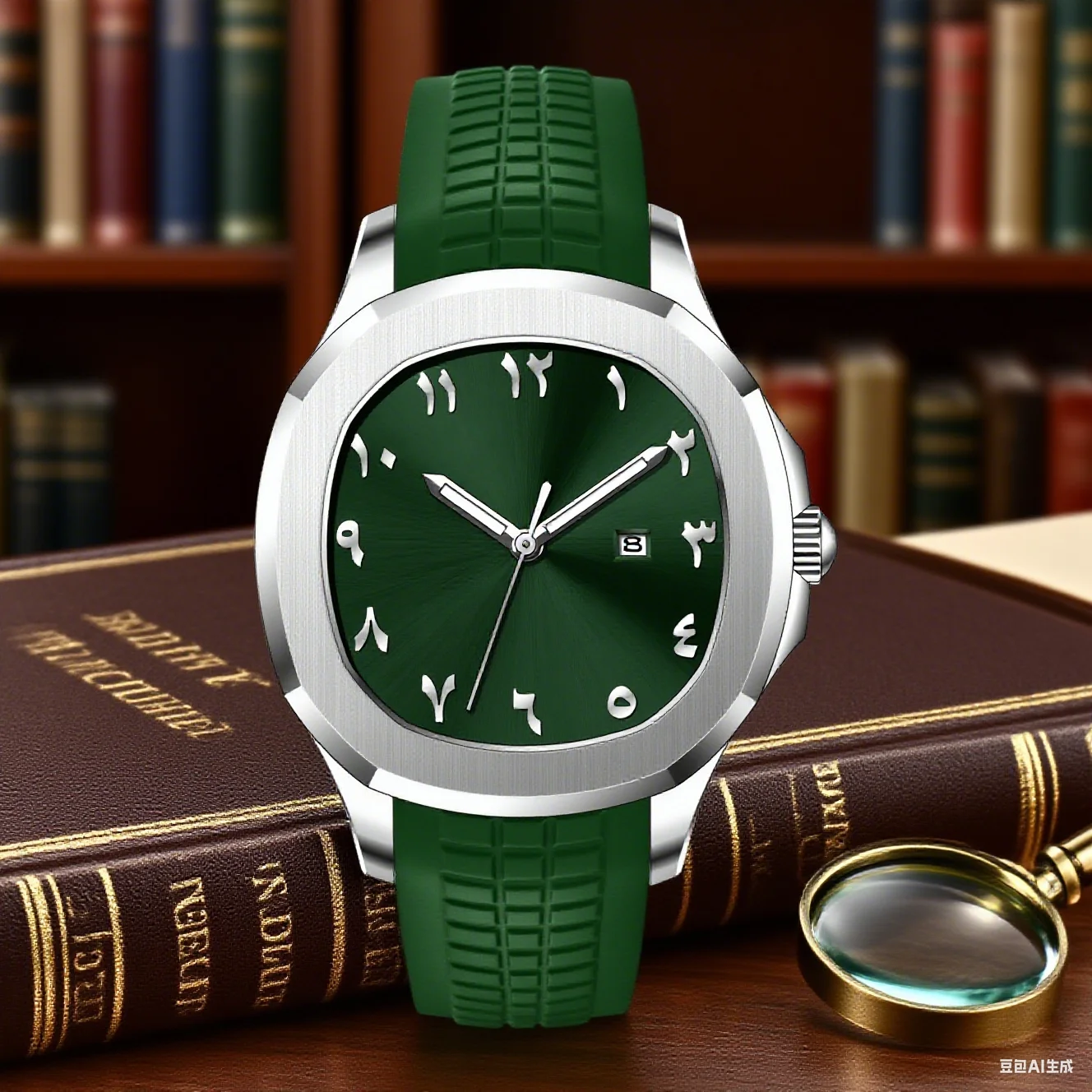 Luxury Men Sports Quartz Watch Fashion Arabic Numerals Silicone Strap Simple Casual Design Creative Gift Well-Dressed Gentlemen