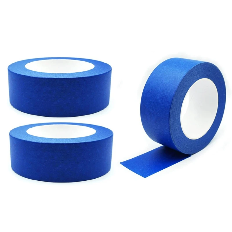 2 Inch Blue Painters Masking Tape Painter's Tape Bulk  For Multi-Surface Produce Sharp Lines Residue-Free