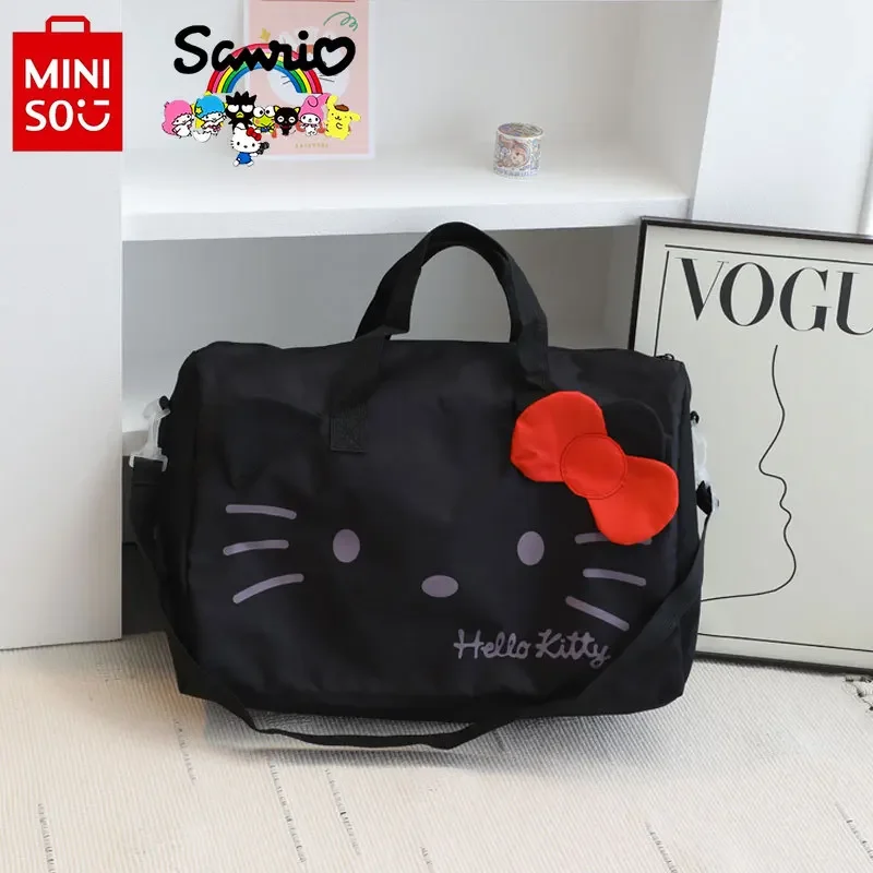 Miniso 2025 Luggage Bag Fashionable and High Quality Foldable Portable Travel Bag with Large Capacity Moving and Storage Bag