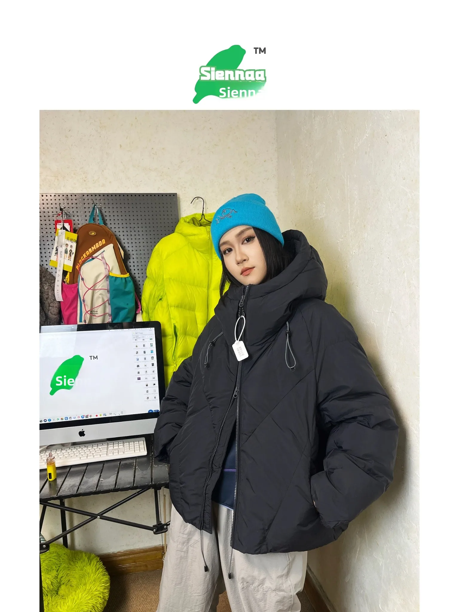 

Утепленная куртка Bla Ft Workwear из нейлоновой ткани для повседневного использования, нейтральный стиль