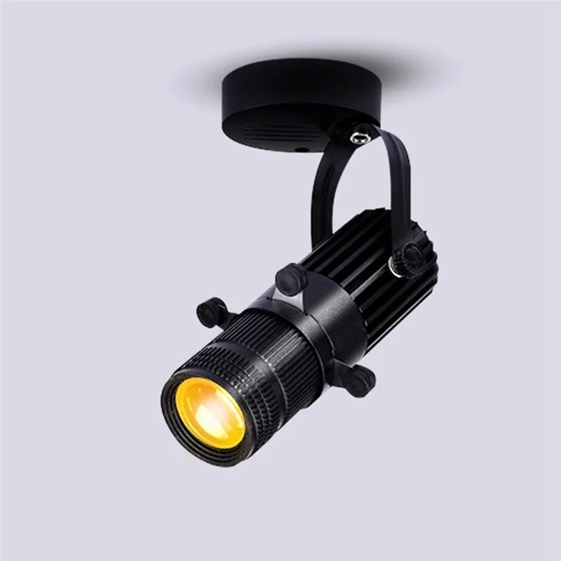 Luz de techo LED regulable ABAE-COB, barra de iluminación de seguimiento de luz descendente de enfoque de modo Variable de 15W para focos KTV de centro comercial