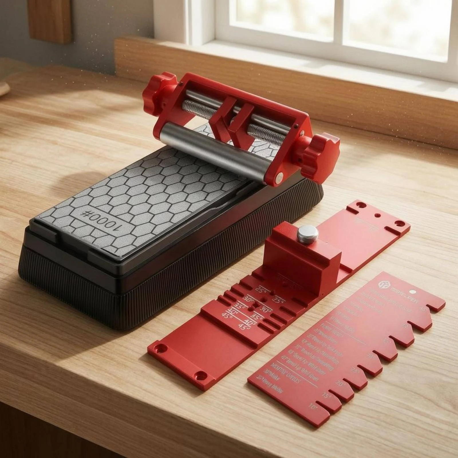 

Plane Blade Sharpening Jig Metal Blade Honing Jig Workshop Tool Corrosion Resistant