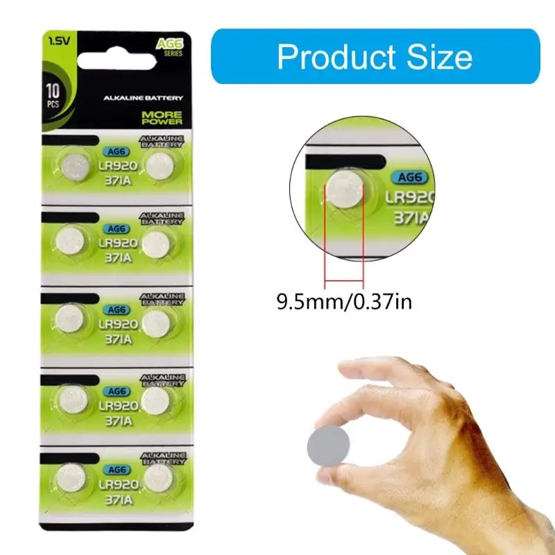 270B 10 -RUCES Komórki alkaliczne długotrwałymi akumulatorami monety do zabawki do zabawki