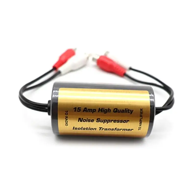 Anti-Noise Ground Loop-Isolator Noise Filter Eliminator- Ground Loop- Suppressor Noise Isolation Car Radio-Audio Systems