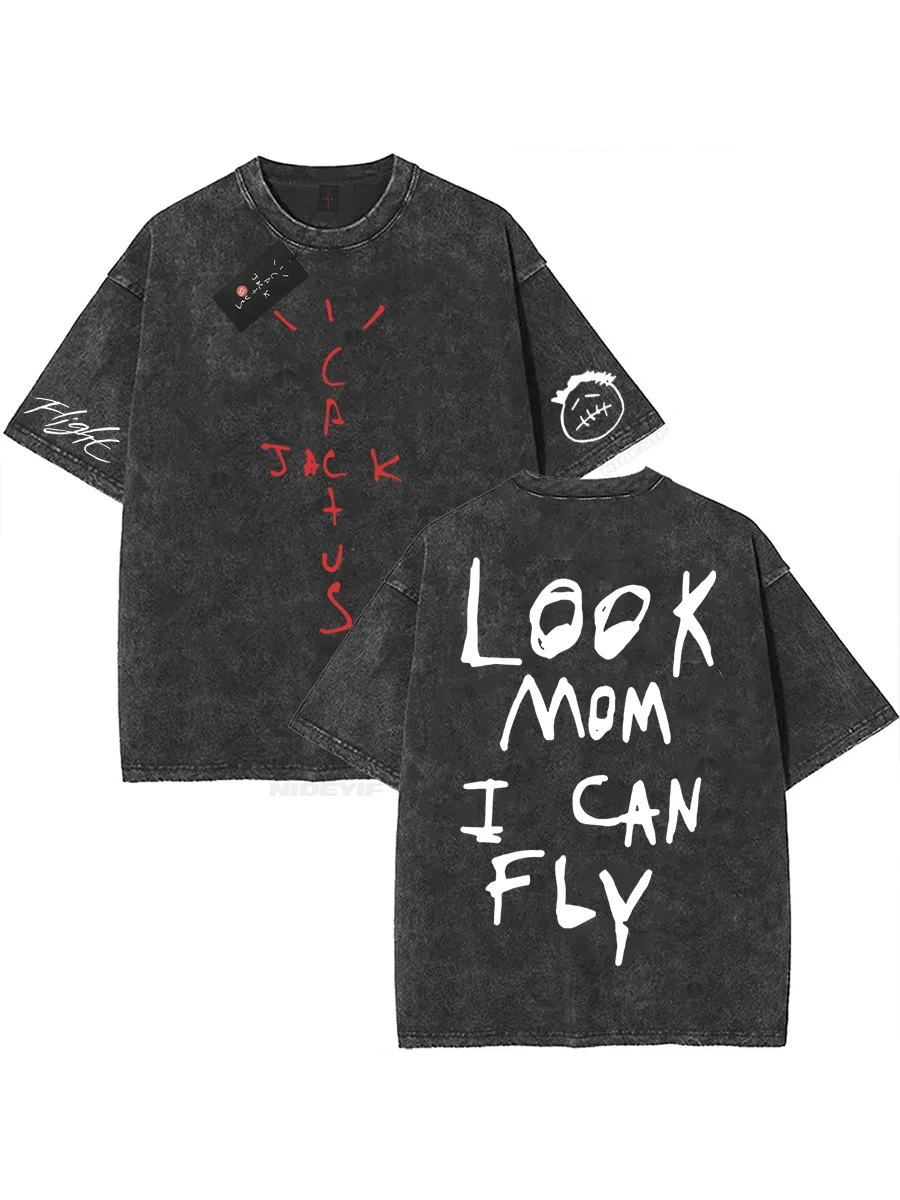 100% Cotton Oversized T-Shirt Men Women Casual Hip Hop