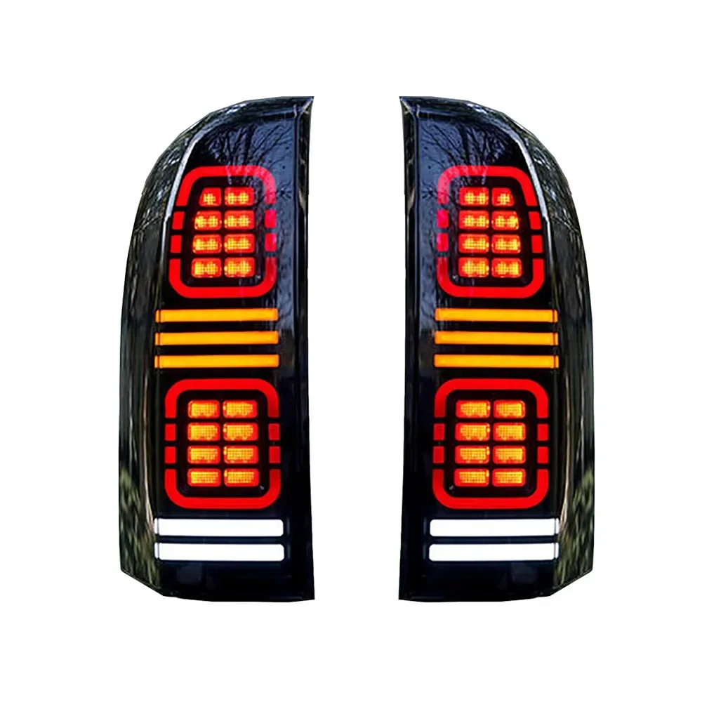 Car Led Rear Tail Light Lamps Exterior Taillight With Brake + Reverse Lamp +Turn Signal Fits For Nissan GU Patrol Y61 2004-2022