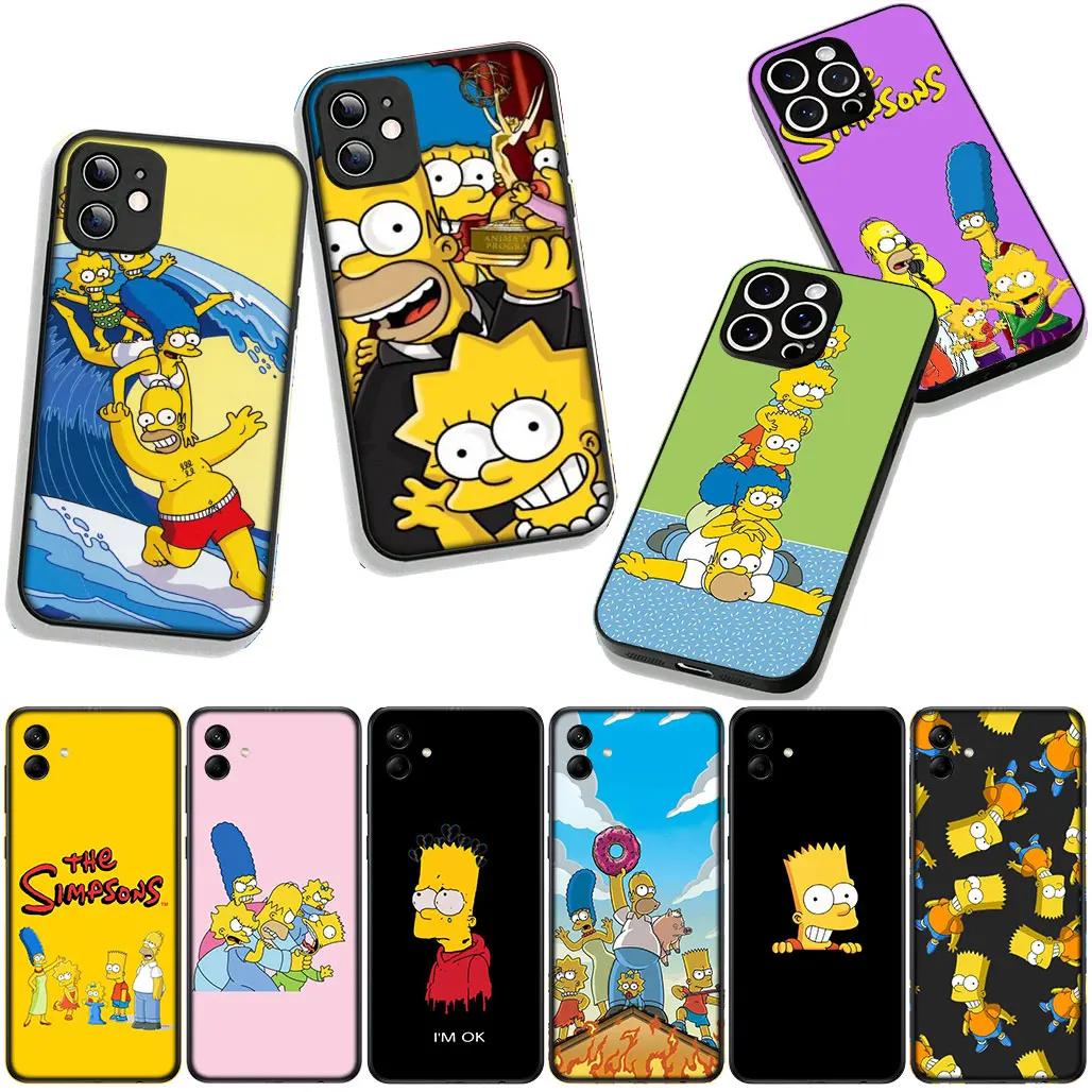 Чехол для телефона Apple iPhone 17 16 11 Pro XS Max SE3 XR 6 7 8 Plus 16E SE 2020 SE2 Air Case Bart The S-Simpsons Funny