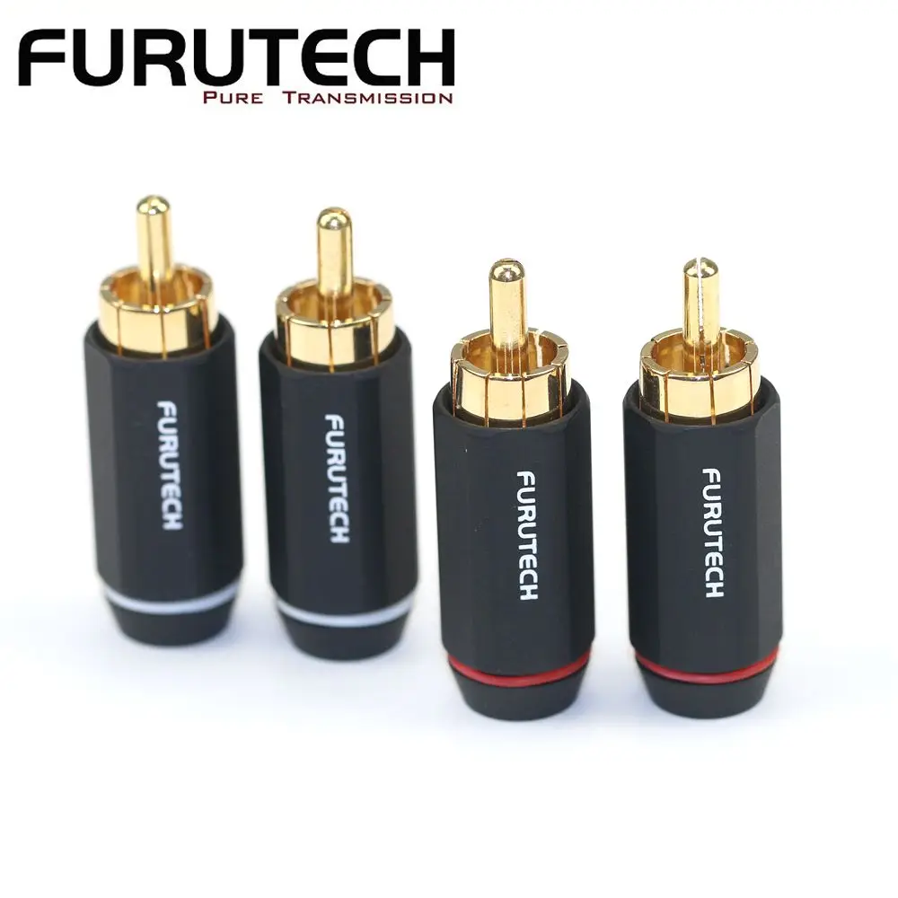 FP-126 furotech (G) OCC pozłacane złącze wtykowe sygnału RCA Lotus AV Audio przewód Plug akcesoria kablowe Audio i wideo