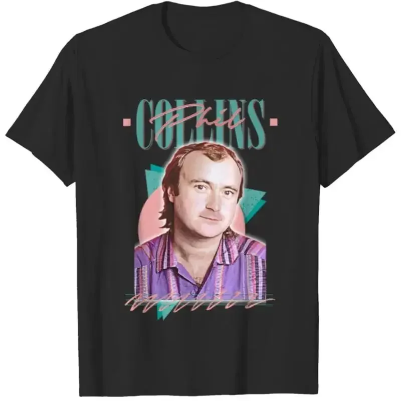 Футболка Phil Collins в стиле ретро 80-х годов, рок-музыка