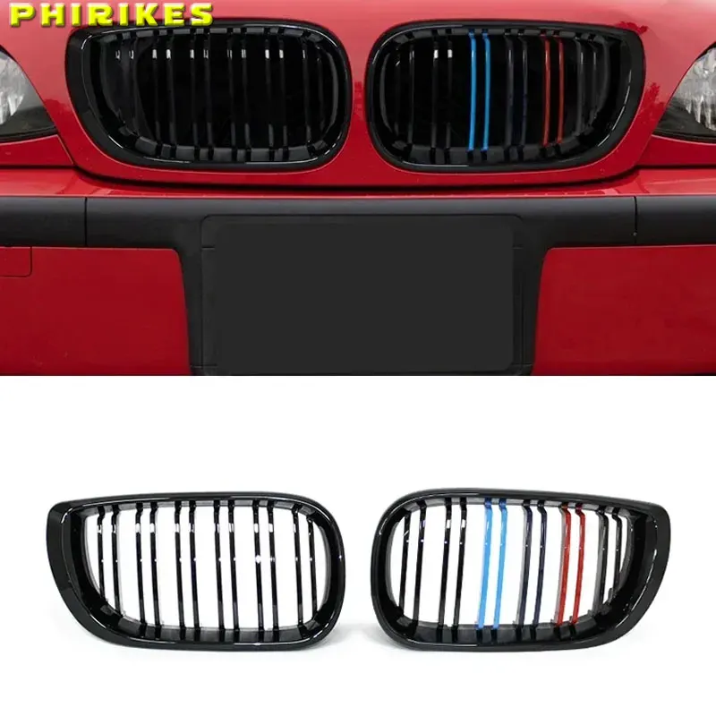 

Решетка радиатора (двойные ламели) черная для BMW 3 серии E46 2002-2005 4-дверный 320i 325i 325xi 330i 330xi