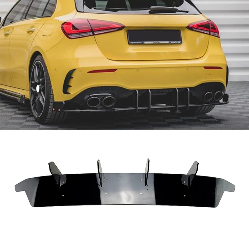 

Car Rear Bumper Diffuser Lip Rear Side Splitters Spoiler Lip For Mercedes-Benz A-Class W177 A35 A45 AMG Rear Bumper Protector