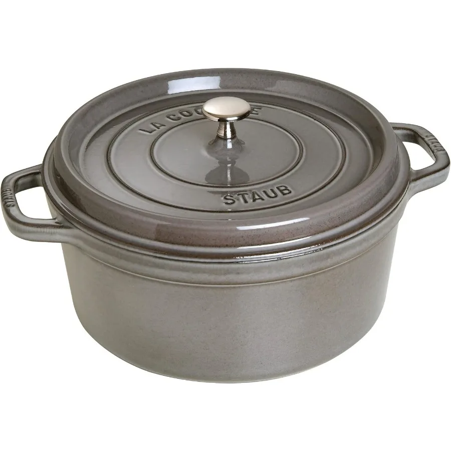 

1003926 Cast Iron Roaster Cocotte Round 28 cm 6.7 L Graphite Grey