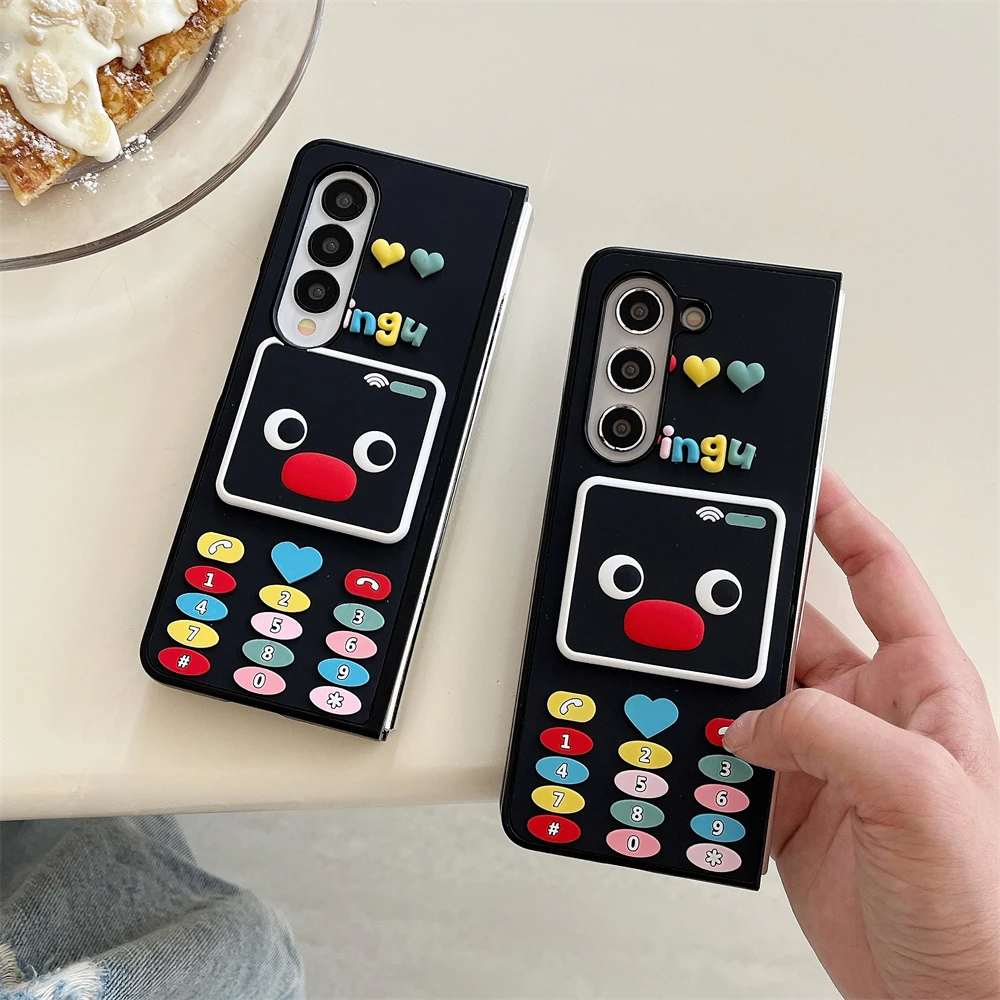 Penguin Wacky Cartoon Flip Cover Interactive Meme Expression Samsung Galaxy For Z Flip 4,Z Flip 5,Z Flip 3,Z Flip 6,Z Flip 7