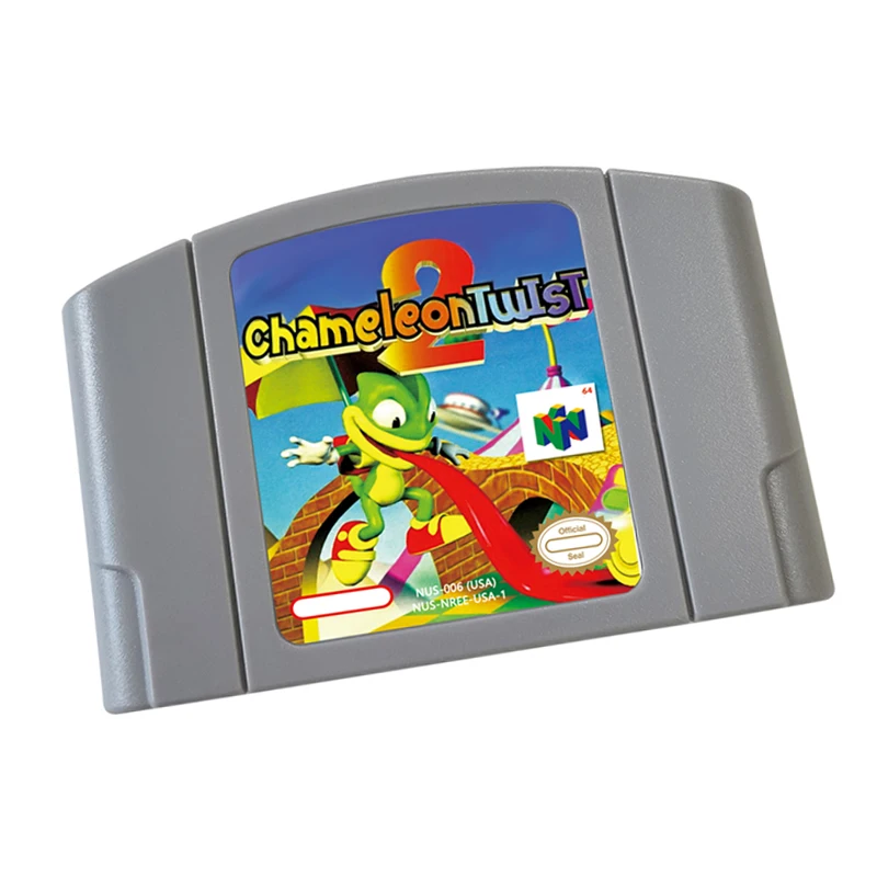 N64 games Cartridge- CHAMELEONTWIST2NTSC Version Retro Games reconstructed