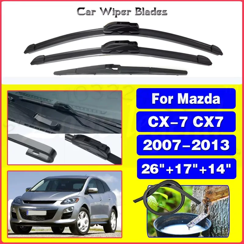 For Mazda CX-7 CX7 2007 - 2013 Windshield Windscreen Clean Window Car Rain Brushes 26