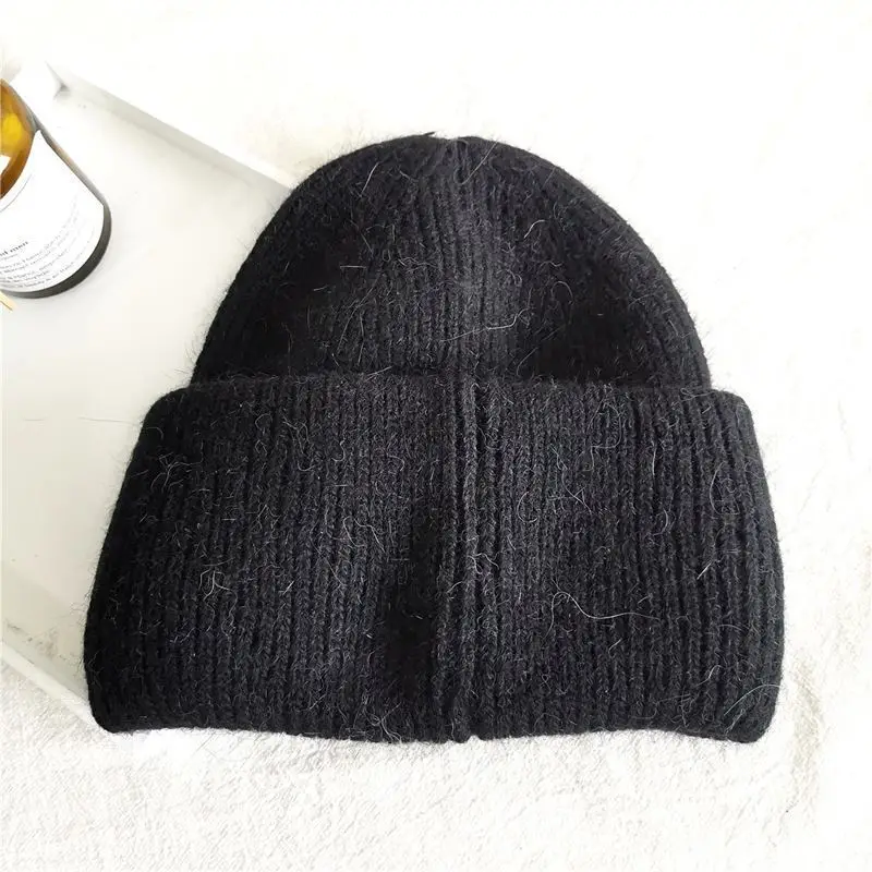 Kalte Mützen für Männer und Frauen, Wintermützen, winddichte Pullover-Strickmützen für Damen, vielseitige und warme Wollmützen – Detail 12