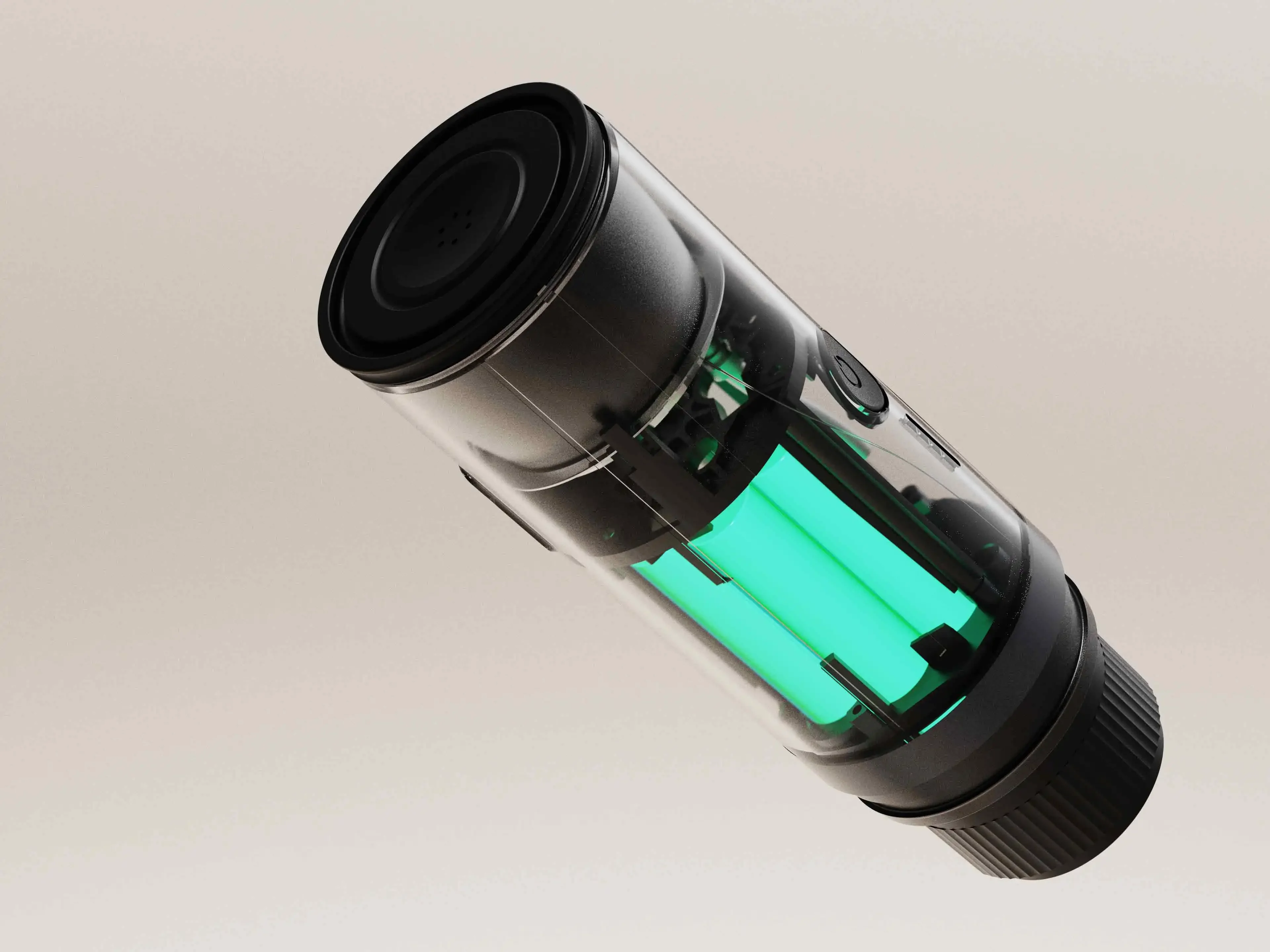 New3in 1 máquina de café expreso portátil de suelo NS para acampar al aire libre recargable con autocalentamiento rápido cafetera de viaje