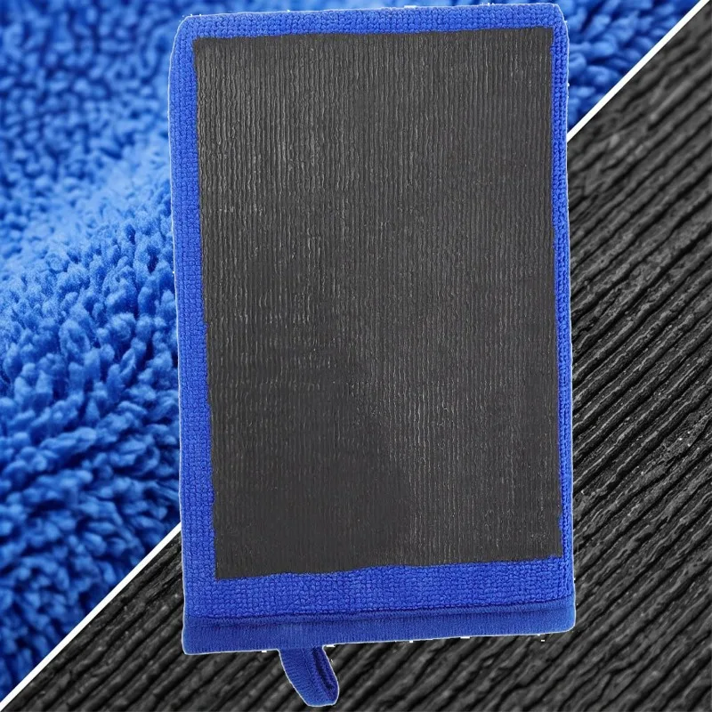 Guantes de microfibra para lavado de coches, herramientas de limpieza automotriz, toalla para el cuidado del coche, paño de limpieza para detallado de coches, pulido con arcilla.
