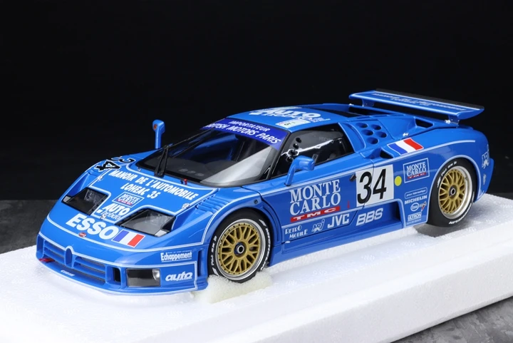 

Автоарт 1:18 EB110 LM 24 часа 1994 г. # 34-симулятор, ограниченная серия, все открытые металлические статические модели автомобиля из сплава, игрушка в подарок
